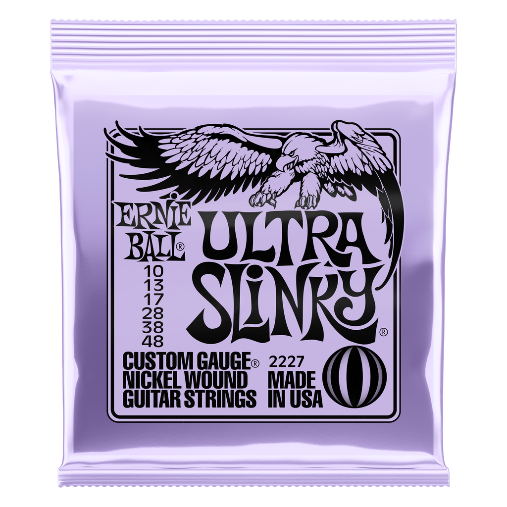 [P02227] Ernie Ball Ultra Slinky Nickel Wound Electric Guitar Strings - 10 - 48 Gauge