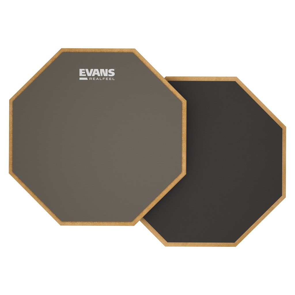 [RF12D] RealFeel by Evans Double Sided Practice Pad, 12 Inch