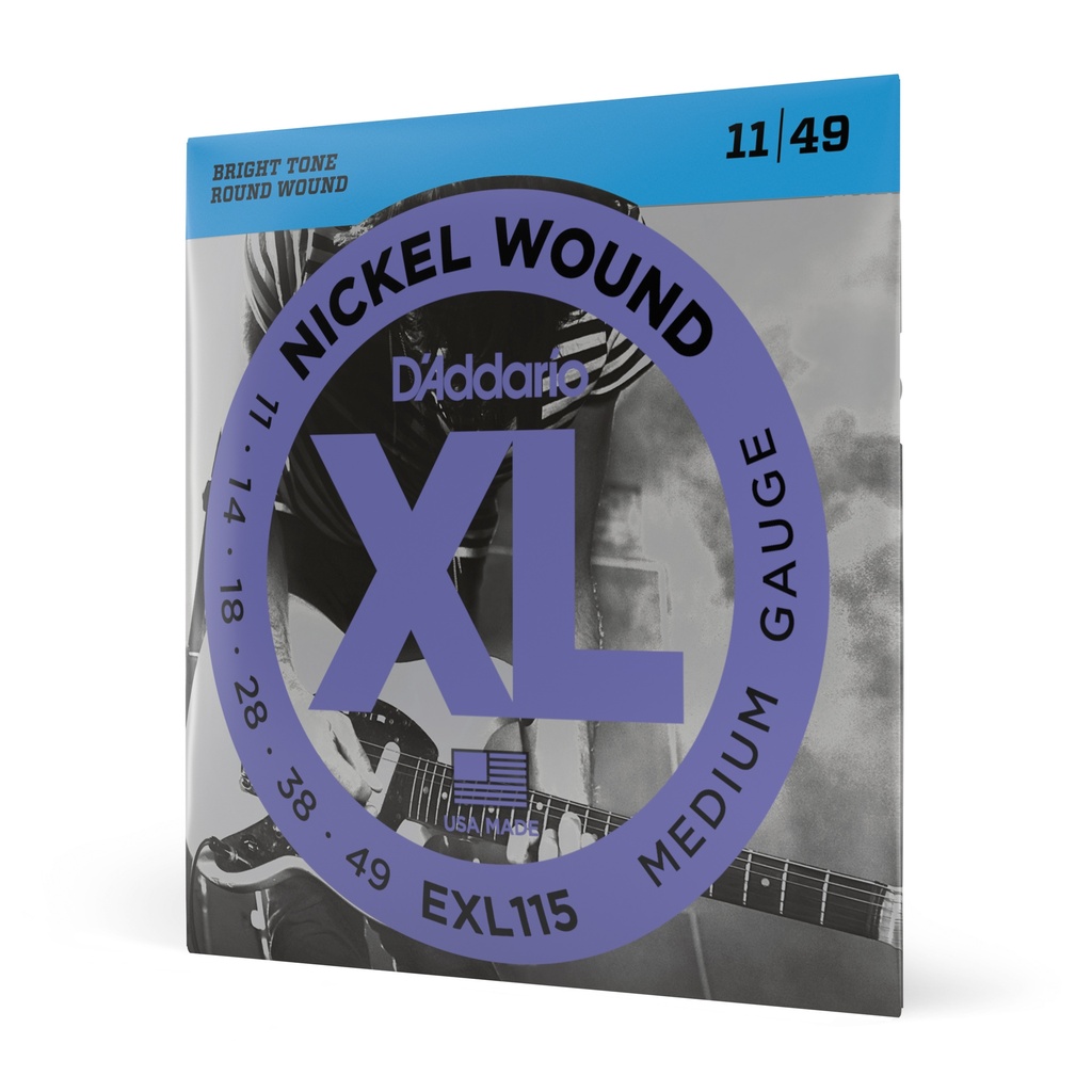 D'Addario XL Nickel Wound Strings, 11-49 Medium, EXL115