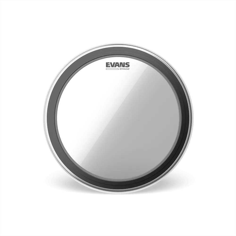 [BD22EMAD2] Evans EMAD2 Clear Bass Drum Head, 22"