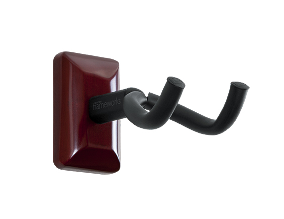 Gator Frameworks Wall Mounted Guitar Hanger, Cherry