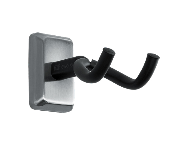 Gator Frameworks Wall Mounted Guitar Hanger, Chrome
