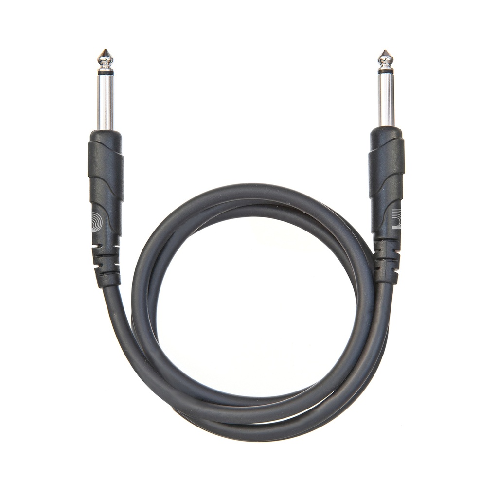 D'Addario Classic Series Straight Patch Cable, 1 Foot