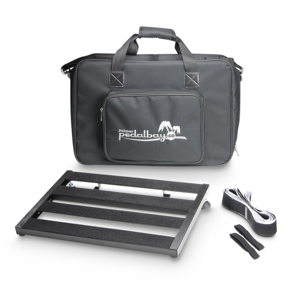 Palmer PEDALBAY® 40 - Lightweight Variable Pedalboard with Protective Softcase, 45 cm