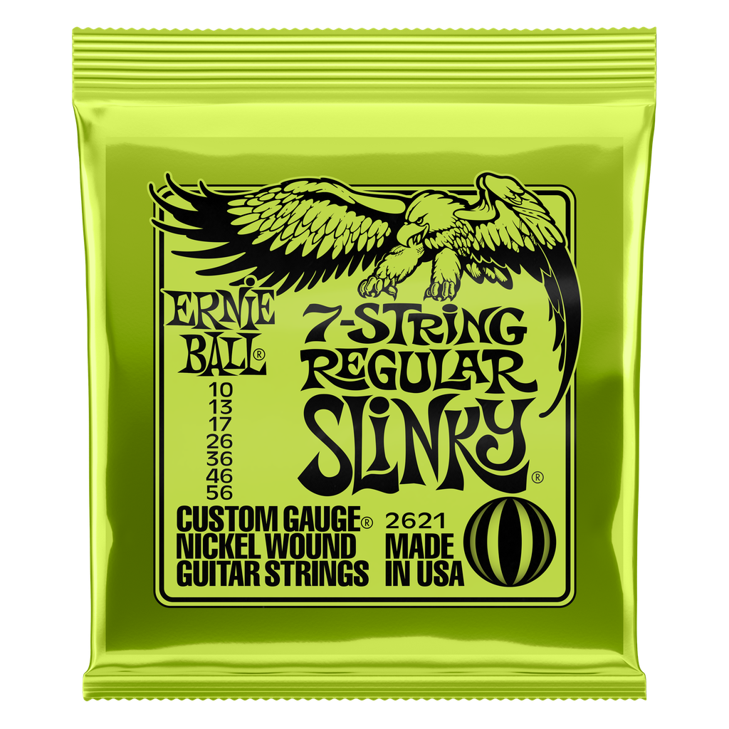 Ernie Ball Regular Slinky 7-String Nickel Wound Electric Guitar Strings - 10-56 Gauge