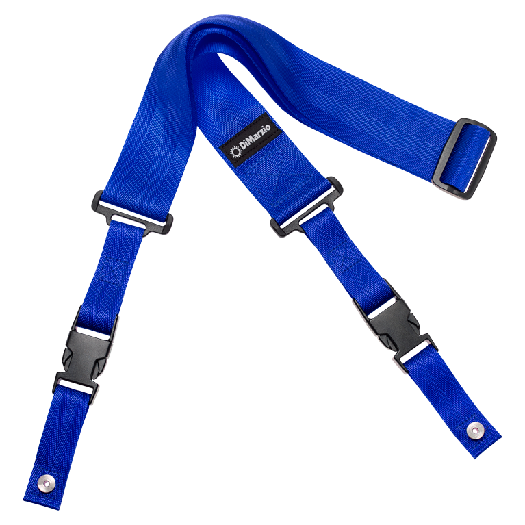DiMarzio 2" Nylon ClipLock Guitar Strap, Blue