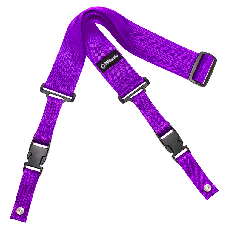 DiMarzio 2" Nylon ClipLock Guitar Strap, Purple