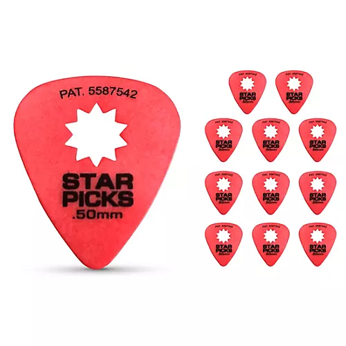 Everly Star Picks, .50 mm, 12 Pack