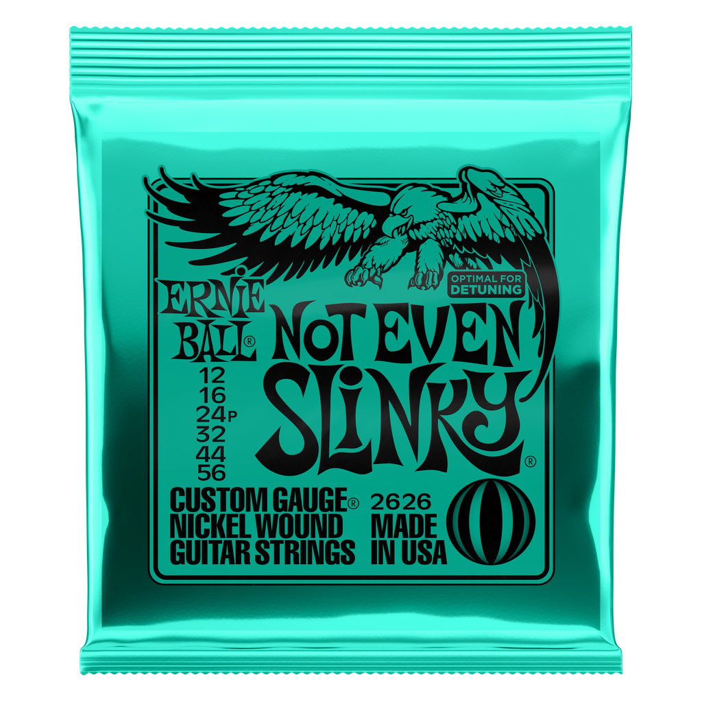 Ernie Ball Not Even Slinky Nickel Wound Electric Guitar Strings - 12-56 Gauge