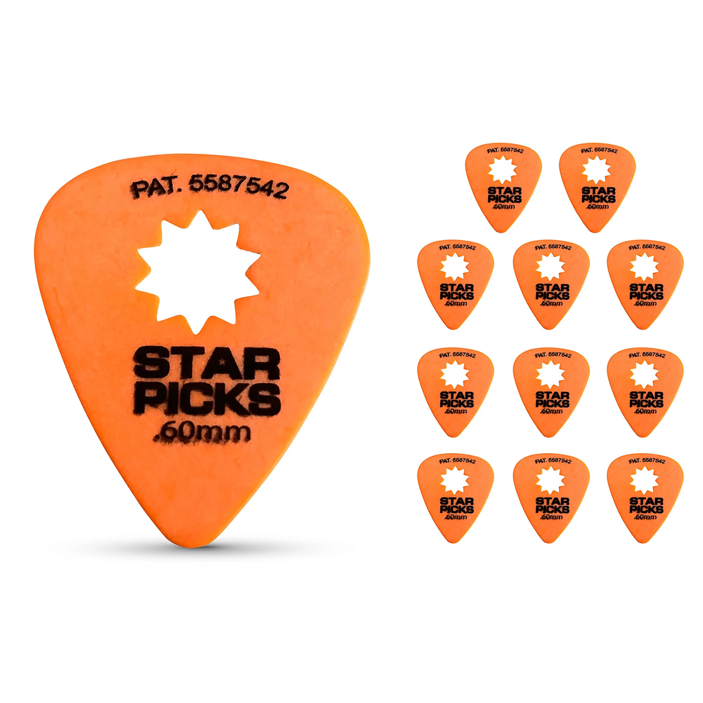 Everly Star Picks, .60 mm, 12 Pack