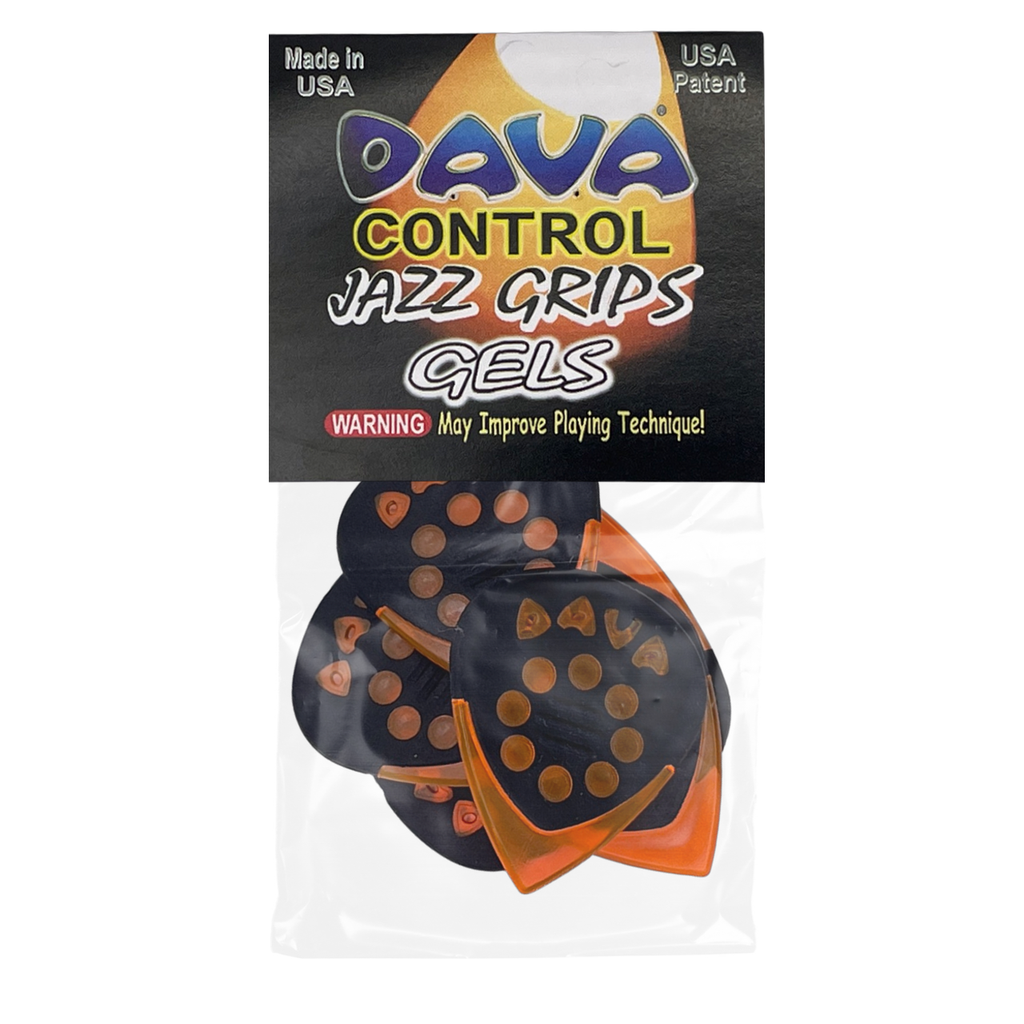 Dava Jazz Grips Gel Picks, 6 Pack