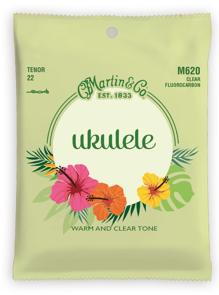 Martin M620 Clear Flourocarbon Tenor Ukulele Strings