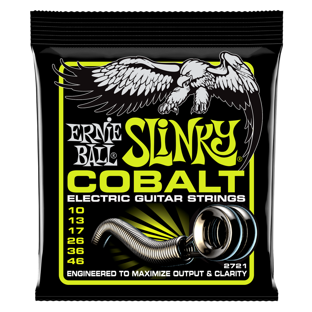 [P02721] Ernie Ball Regular Slinky Cobalt Electric Guitar Strings - 10-46 Gauge