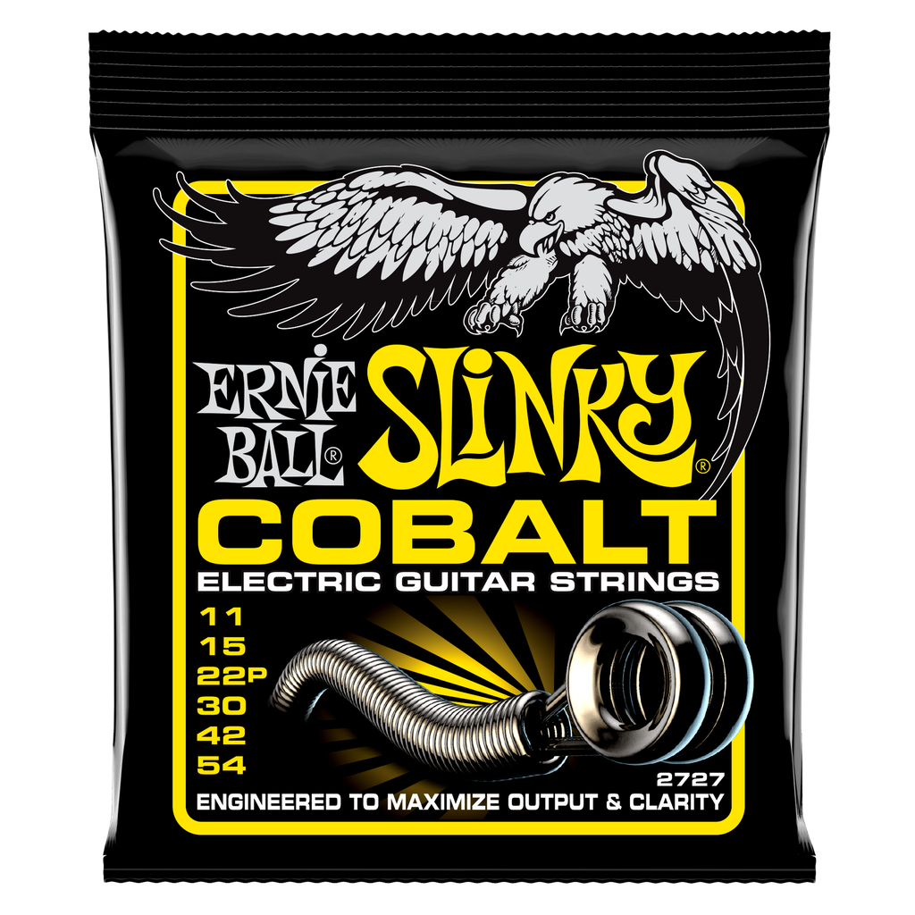 [P02727] Ernie Ball Beefy Slinky Cobalt Electric Guitar Strings - 11-54 Gauge