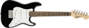 Squier Mini Strat Electric Guitar - Black with Laurel Fingerboard