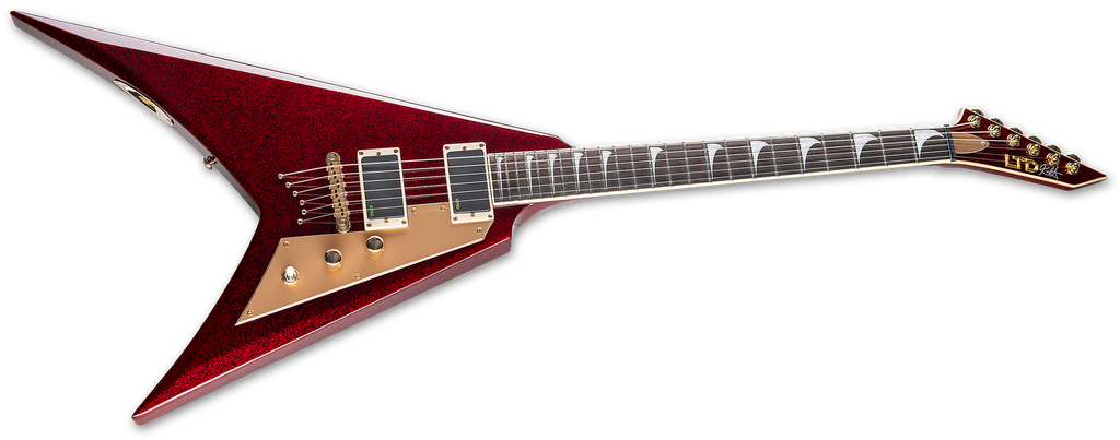ESP Ltd KH-V Kirk Hammett Signature Guitar, Red Sparkle