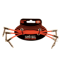 Ernie Ball Flat Ribbon Patch Cables, 6", Red, 3 Pack