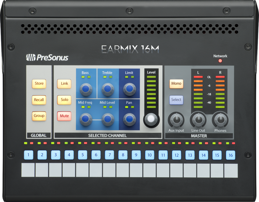 [EARMIX 16M] PreSonus EARMIX 16M Personal Monitor Mixer