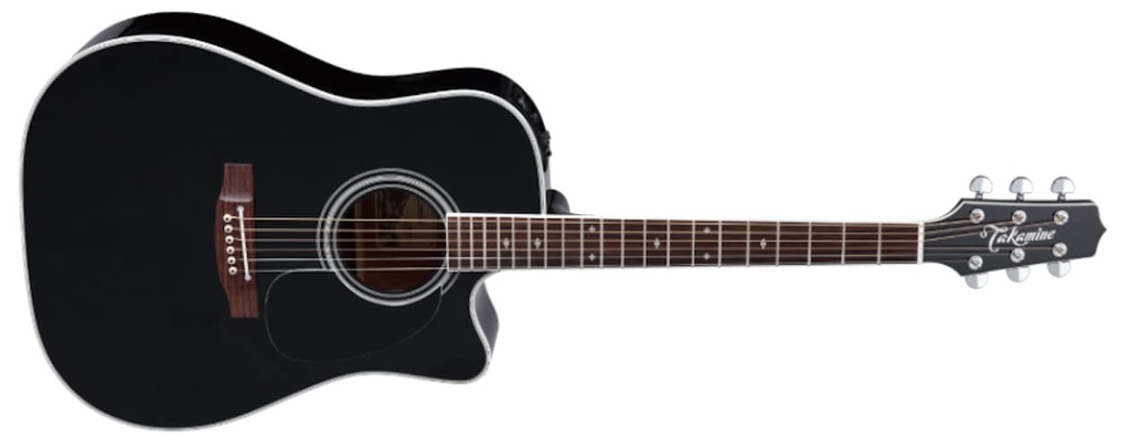 [EF341SC] Takamine Legacy EF341SC Dreadnaught Acoustic Electric Guitar, Black