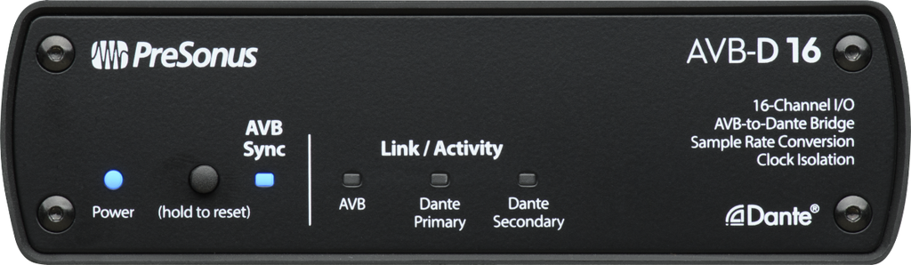 Presonus AVB-D16 16ch AVB to Dante Bridge
