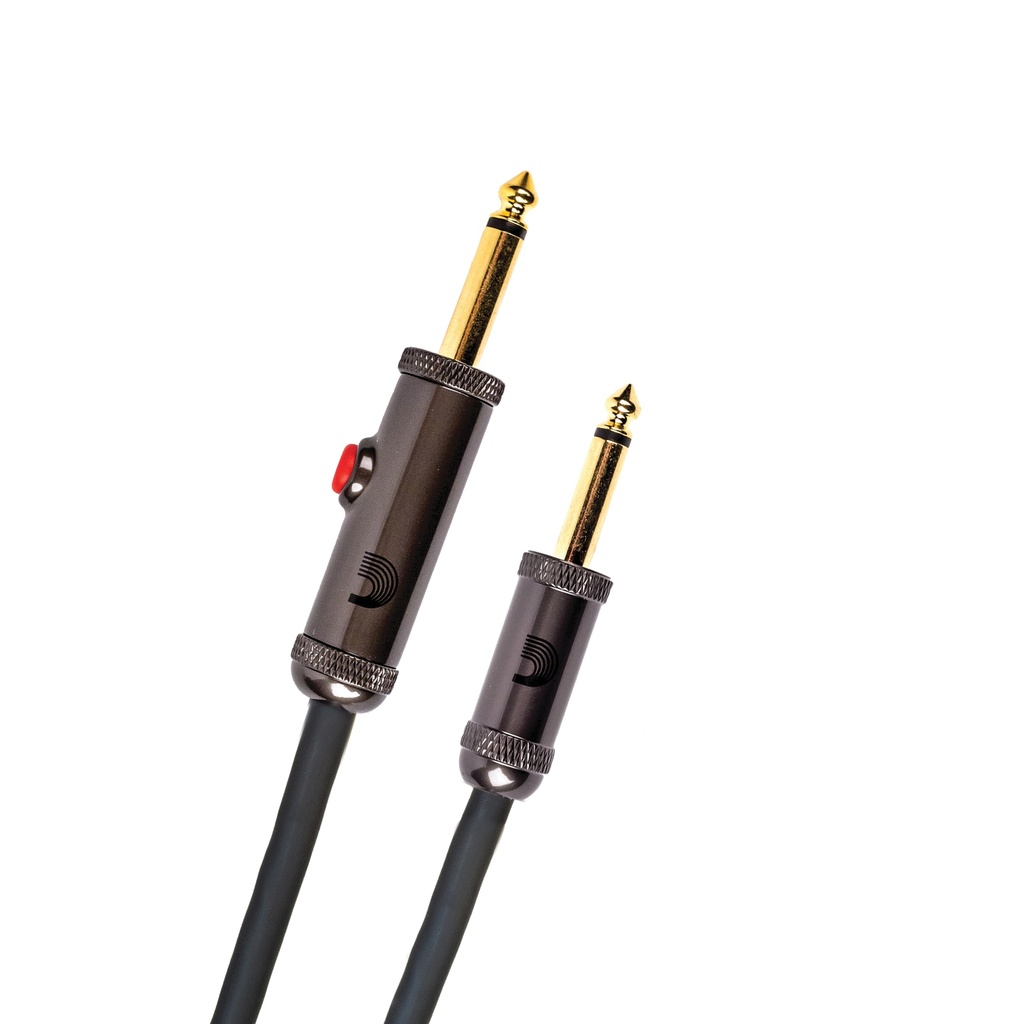 [PW-AGL-20] D'Addario Circuit Breaker Instrument Cable with Latching Cut-Off Switch, Straight Plug, 20 feet