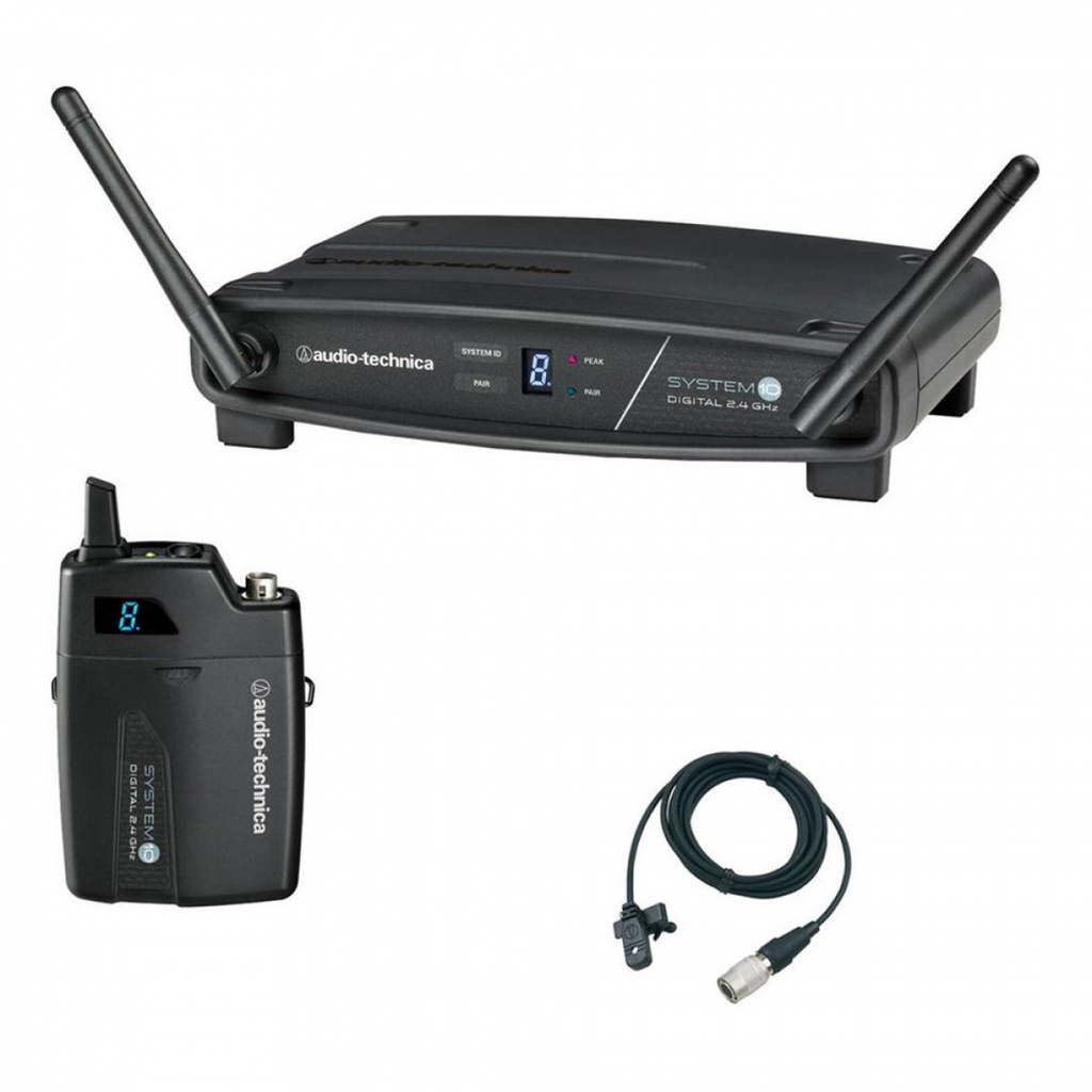 Audio Technica ATW-1101/L System 10 2.4 GHz Wireless System with MT830cW Lavalier Mic
