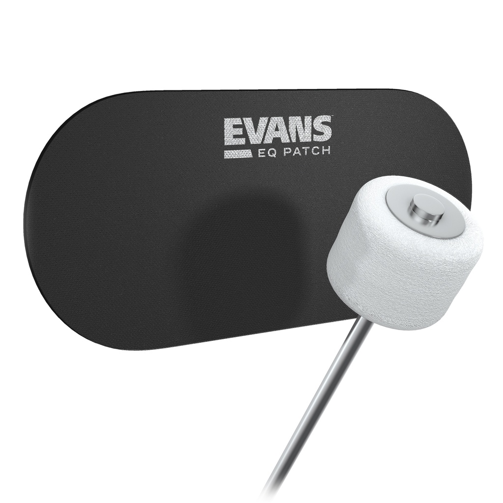 [EQPB2] Evans EQ Black Nylon Bass Drum Double Patch
