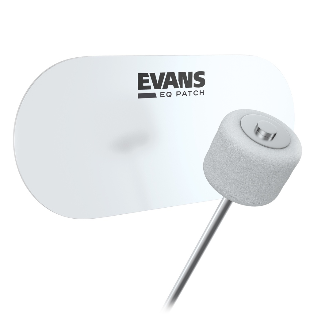 EQ Clear Plastic Bass Drum Double Patch