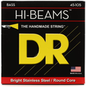 DR HI-BEAM Stainless Steel Bass Strings, Medium, 45-105