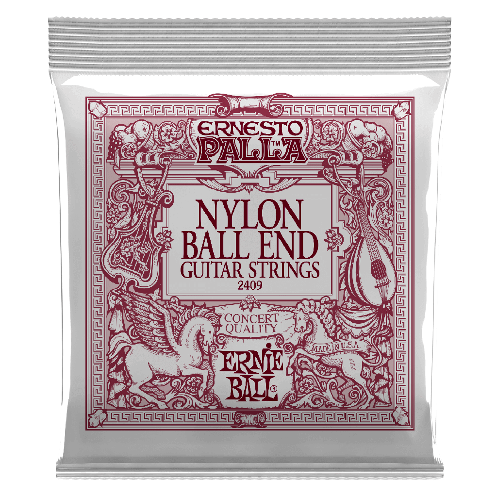 [P02409] Ernie Ball Ernesto Palla Nylon Ball End Classical Guitar Strings - Black & Gold