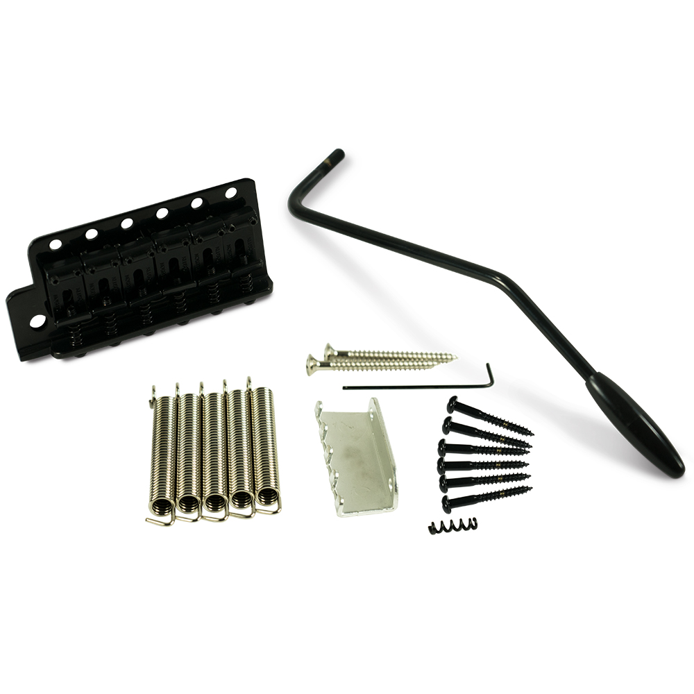 [KVTSLHB] Kluson Left Hand Vintage Steel Block Tremolo Bridge, Black