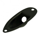 WD Recessed Jack Plate for Strat, Black