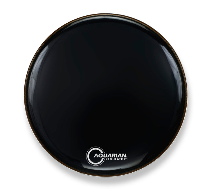 [RF28BK] Aquarian Regulator RF Resonant Gloss Black Bass Drum Head, 28"