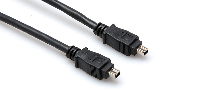 Hosa Firewire 400 Cable, 4 Pin to 4 Pin, 6 Feet