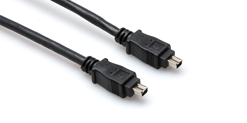 Hosa Firewire 400 Cable, 4 Pin to 4 Pin, 6 ft
