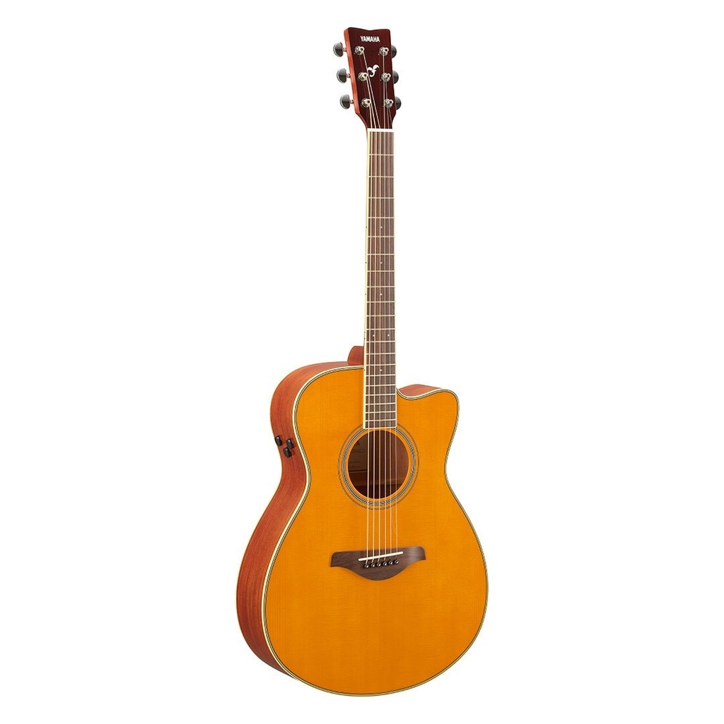 Yamaha FSC-TA FS Cutaway Transacoustic, Vintage Tint