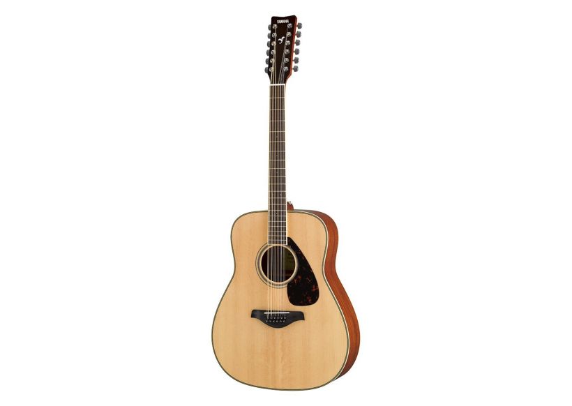 Yamaha FG820-12 12-string Folk Guitar, Solid Sitka Spruce Top,  Natural