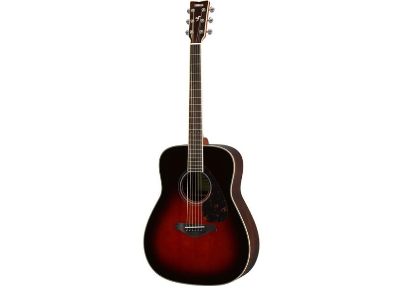 Yamaha FG830 Folk Guitar, Solid Solid Sitka Top, Tobacco Sunburst