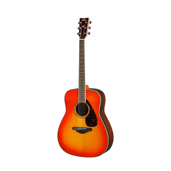 Yamaha FG830 Folk Guitar, Solid Sitka Spruce Top, Autumn Burst