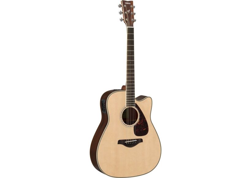 Yamaha FGX830C Acoustic Electric Guitar, Solid Sitka Spruce Top, Black