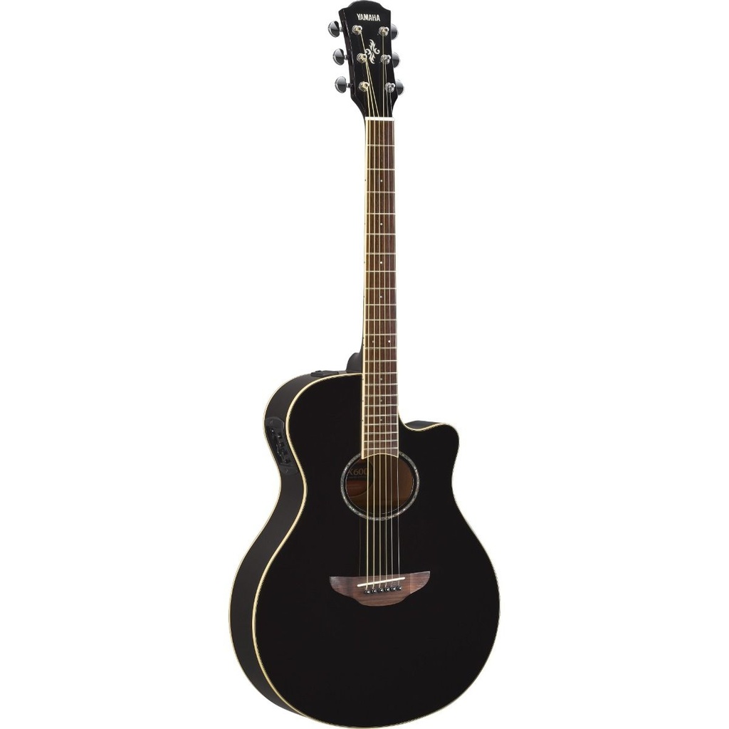 Yamaha APX600 Thinline Acoustic Electric Guitar, Black
