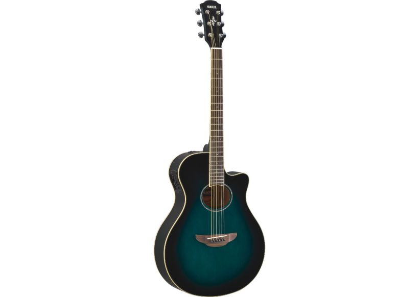 Yamaha APX600 Thinline Acoustic Electric Guitar, Oriental Blue Burst