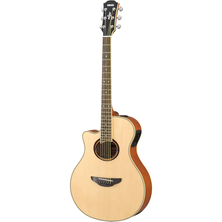 Yamaha APX700IIL Lefty Thinline Acoustic Electric Guitar, Natural