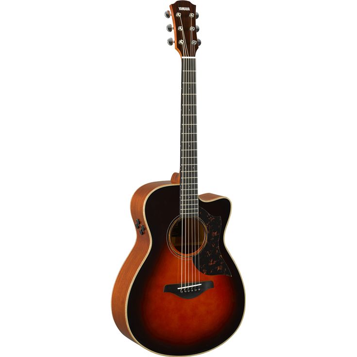 Yamaha AC3M Cutaway Concert Body Acoustic Electric Guitar, Spruce Top, Mahogany Back & Sides, Tobacco Sunburst