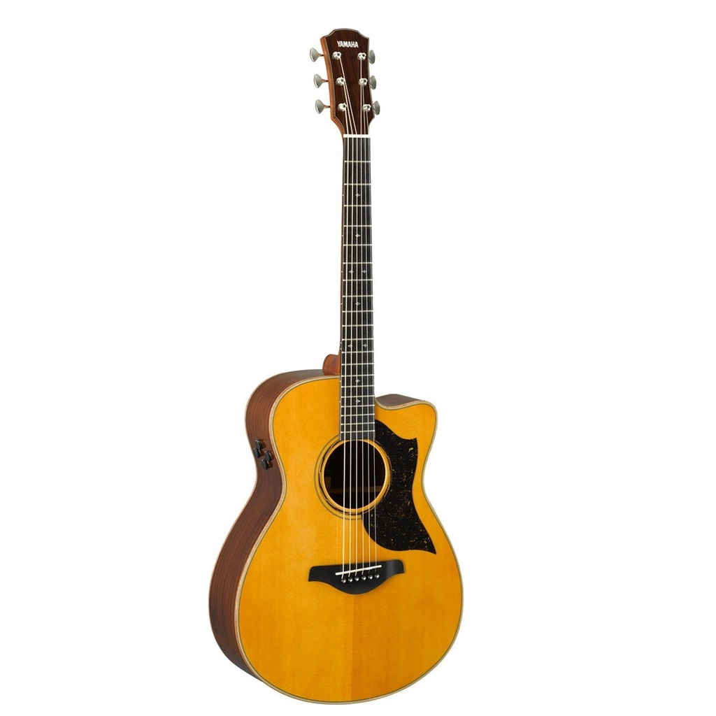 Yamaha A5R Concert Body Acoustic Electric Guitar, Vintage Natural, Made in Japan