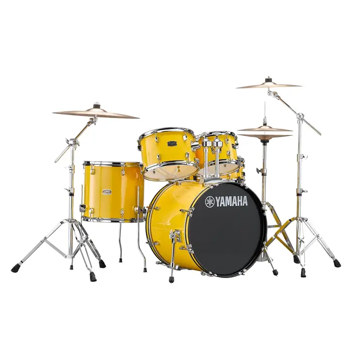 Yamaha RDP0F56W Rydeen Drum Kit with 20" Bass and Hardware, Mellow Yellow