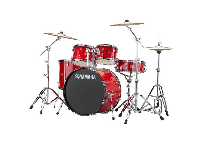 Yamaha RDP2F56W Rydeen Drum Kit with 22" Bass and Hardware, Hot Red