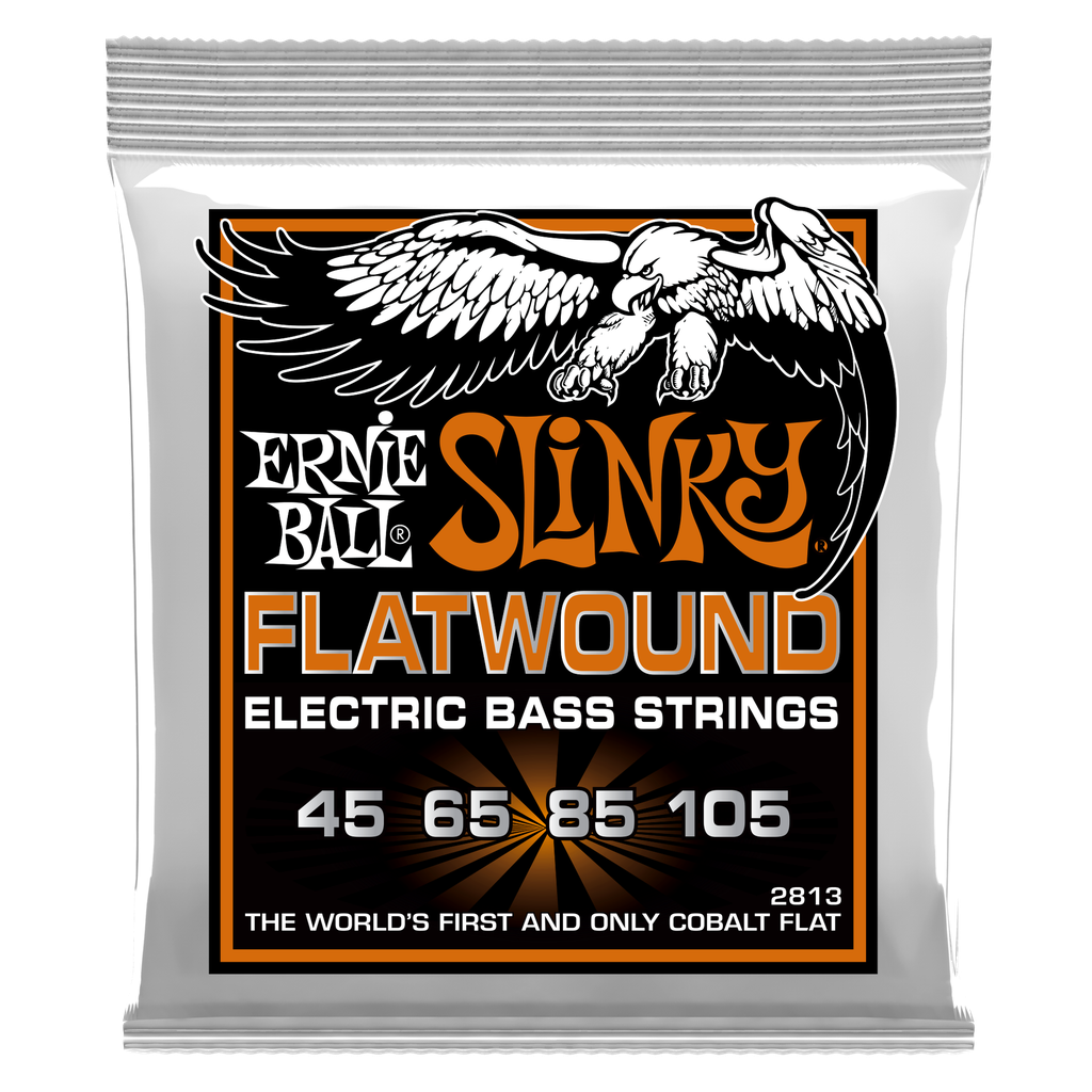 [P02813] Ernie Ball Hybrid Slinky Flatwound Electric Bass Strings - 45-105 Gauge