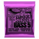 Ernie Ball Power Slinky 5-String Nickel Wound Electric Bass Strings - 50-135 Gauge