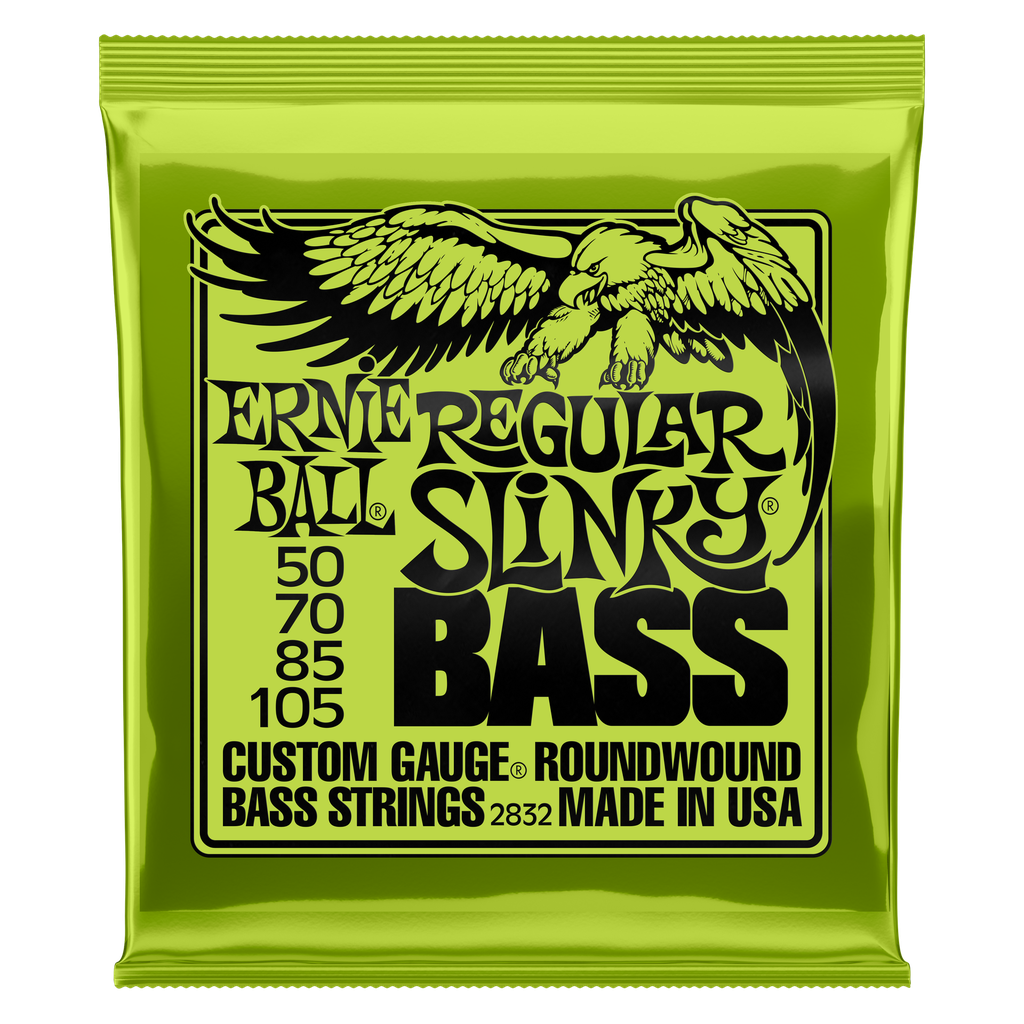 [P02832] Ernie Ball Regular Slinky Nickel Wound Electric Bass Strings - 50-105 Gauge